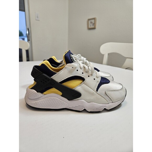 Nike Air Huarache Michigan Colorblock White Navy Yellow Black Sneaker Size Men 7 main image 11